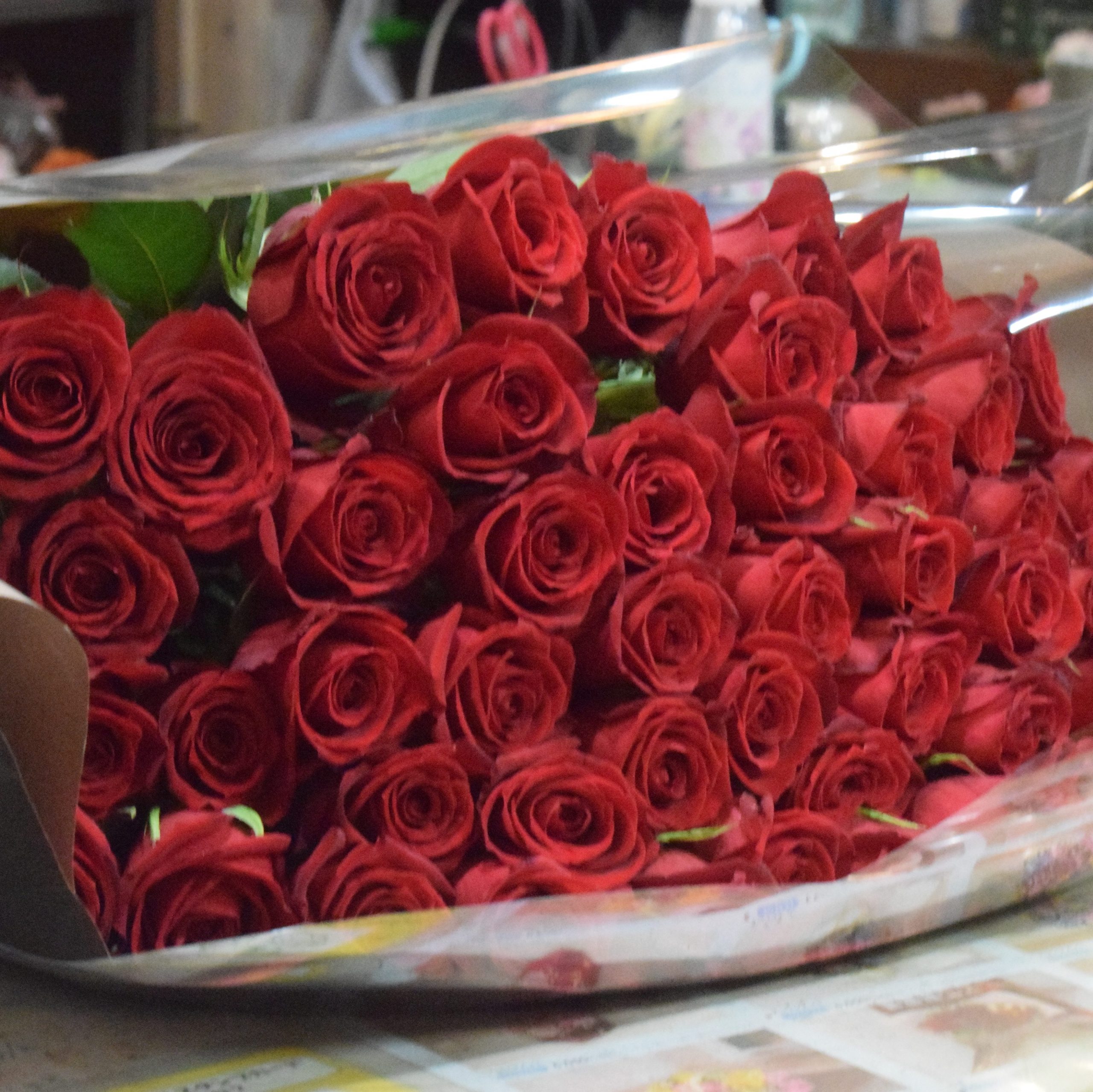 赤バラの花束 赤バラの花束