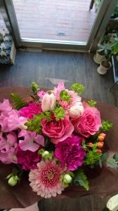 バースデイブーケです♪｜「フラワーショップ花よど」　（熊本県天草市の花キューピット加盟店 花屋）のブログ
