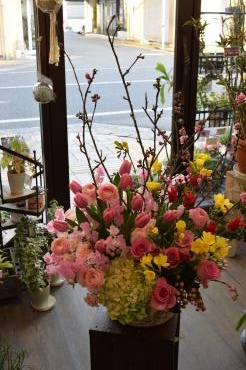 桃と春のお花たち｜「フラワーショップ花よど」　（熊本県天草市の花キューピット加盟店 花屋）のブログ