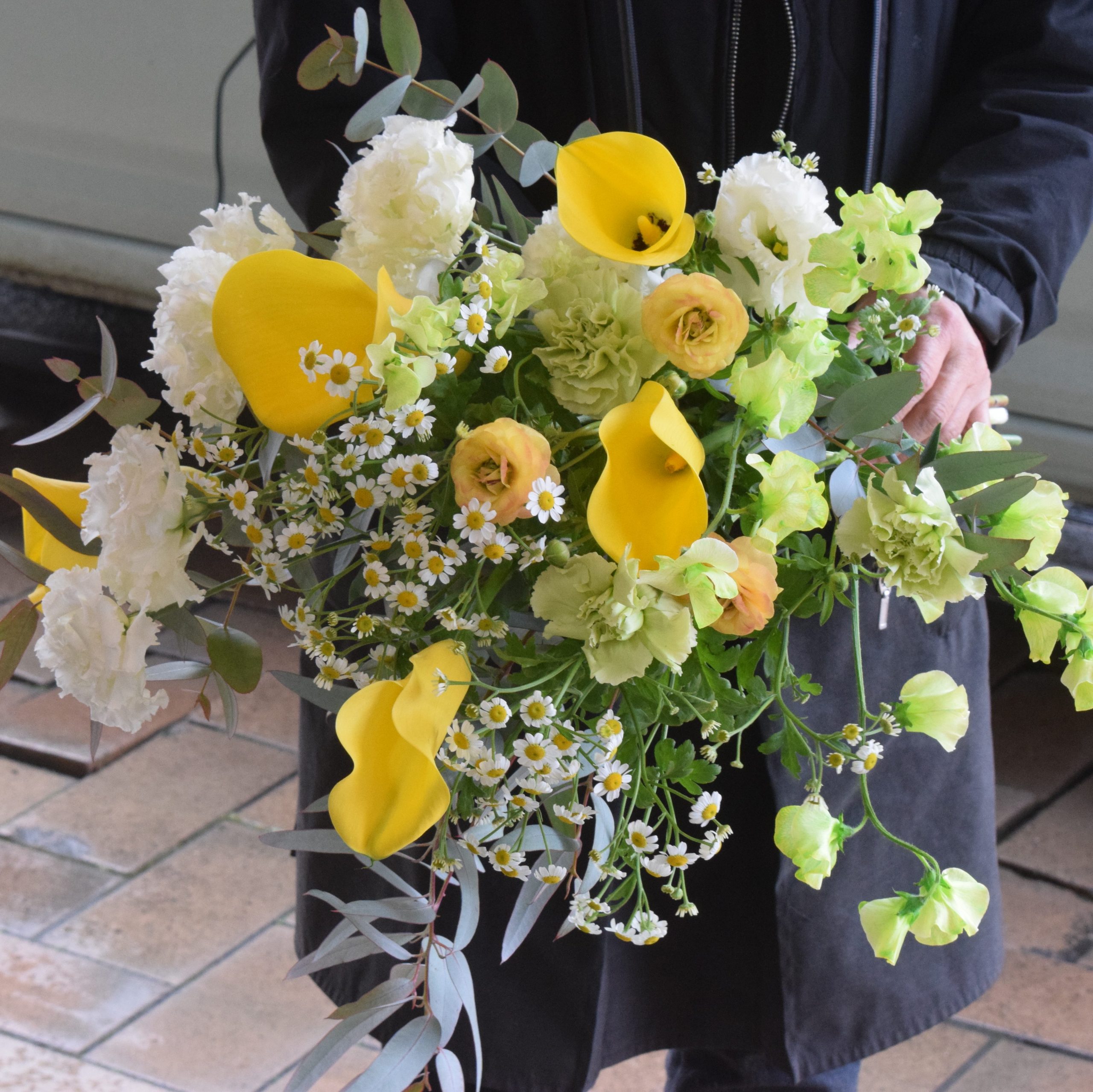 黄色～グリーンの花束｜「フラワーショップ花よど」　（熊本県天草市の花キューピット加盟店 花屋）のブログ