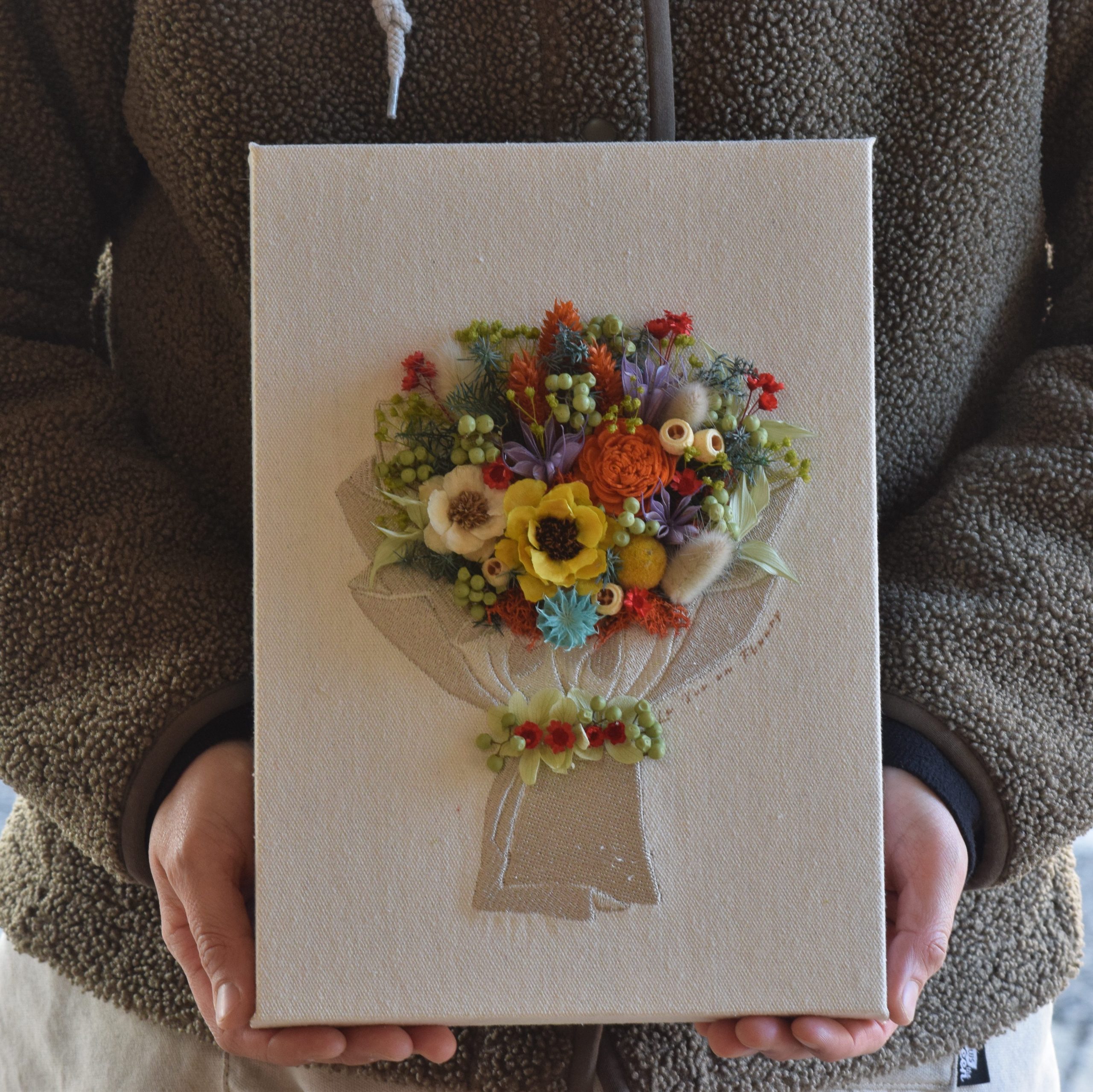 ドライフラワーキャンバス風bouquet｜「フラワーショップ花よど」　（熊本県天草市の花キューピット加盟店 花屋）のブログ